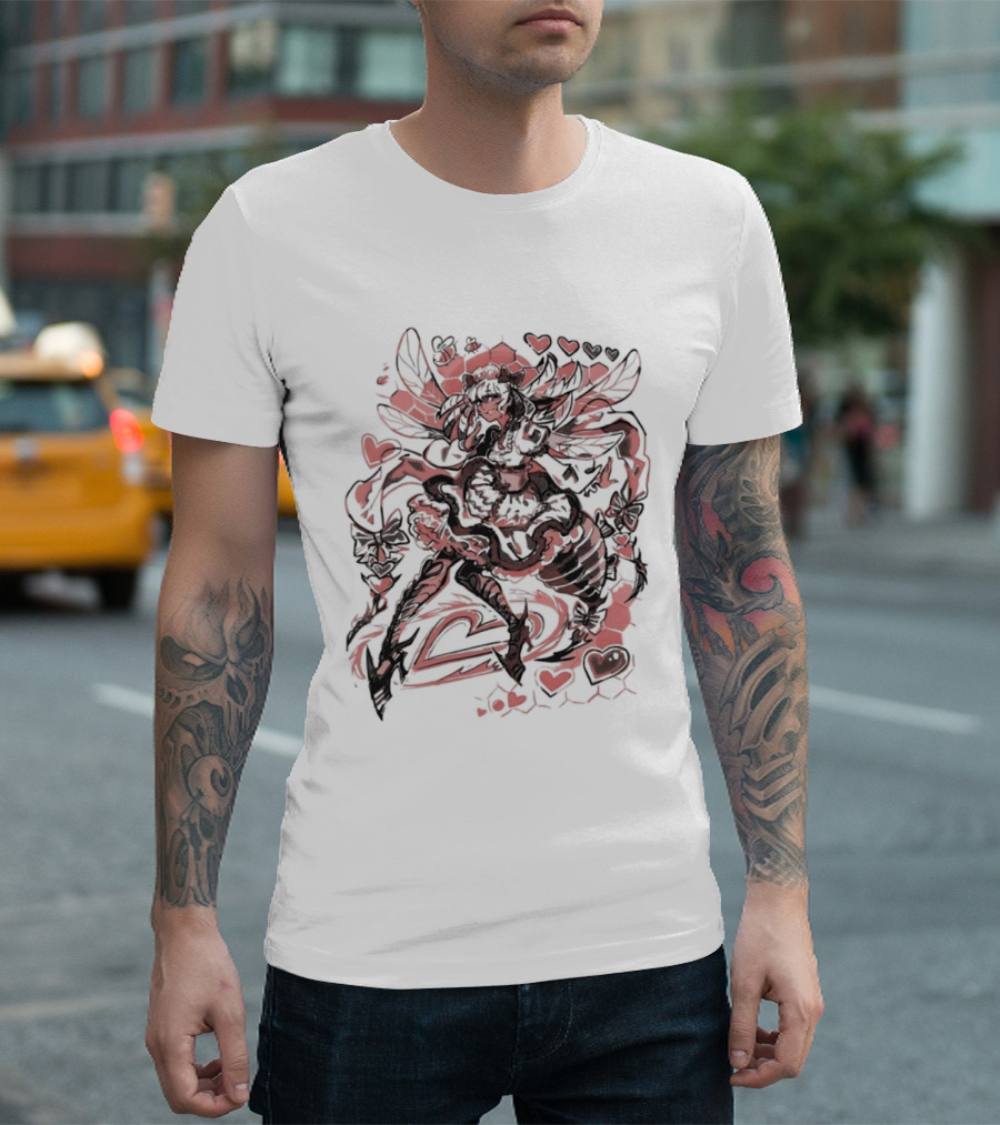 Bee My Lovely Final Fantasy XIV Valentine's Heart Wings Love T-Shirt