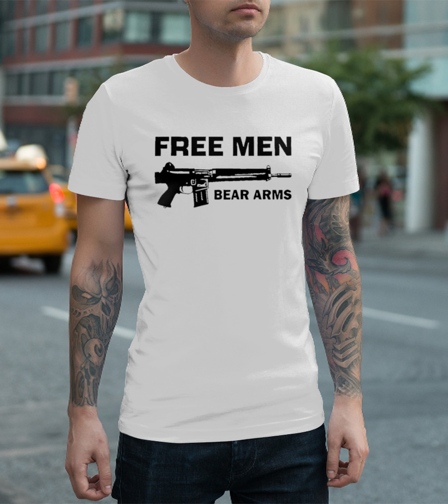 Free Men Bear Arms Rifle T-Shirt