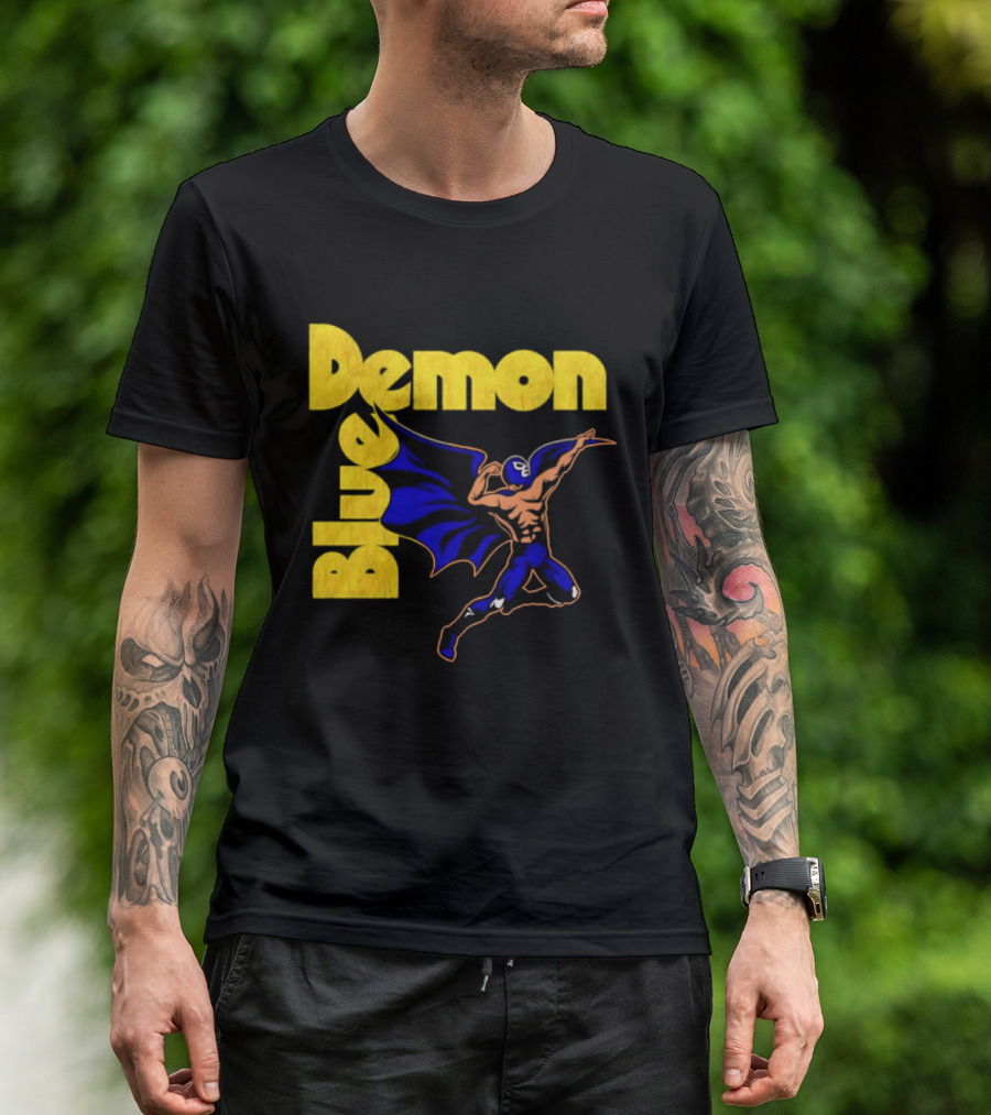 Alejandro Munoz Moreno Blue Demon Mexico Wrestling Iconic Luchador T-Shirt