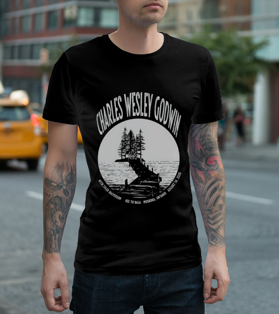 Charles Wesley Godwin 2025 Muskoka Tour Bala Ontario August 14 Key To Bala T-Shirt