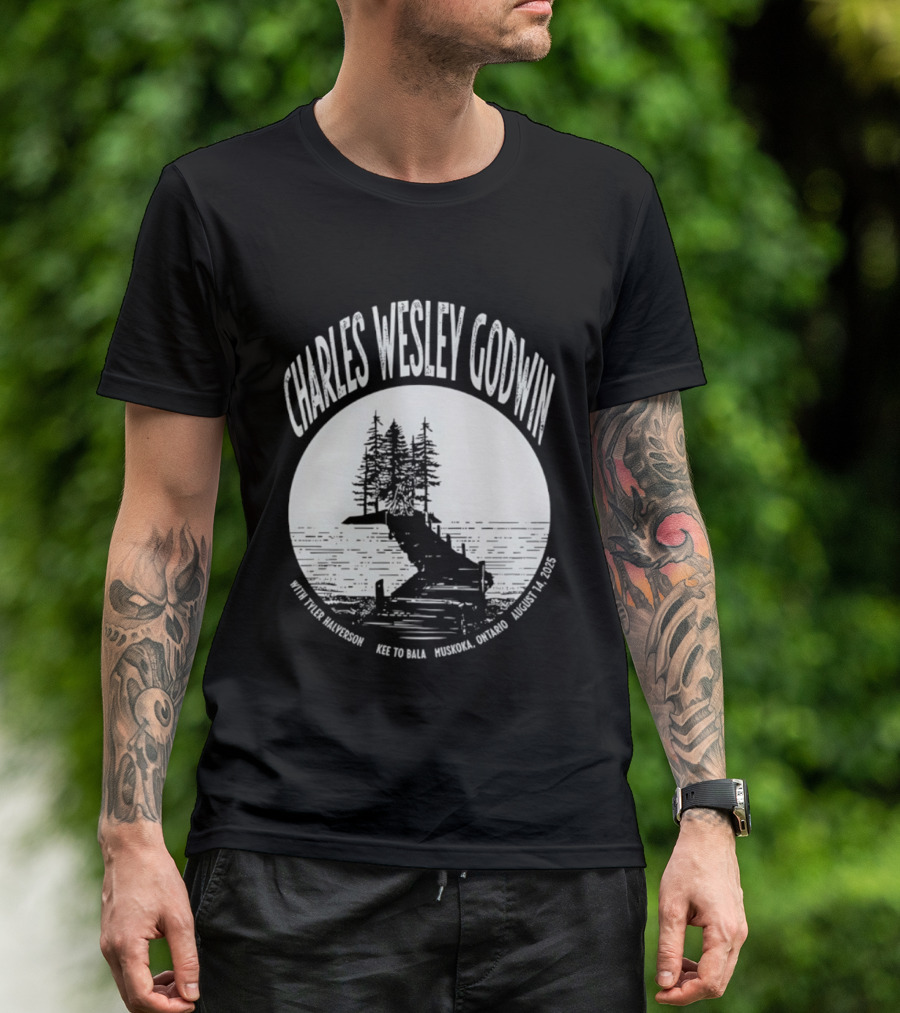 Charles Wesley Godwin 2025 Muskoka Tour Bala Ontario August 14 Key To Bala T-Shirt