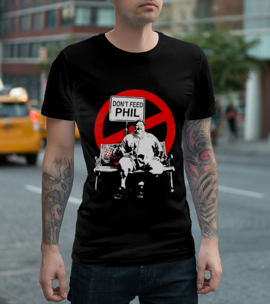 Viva La Bam MTV Reality TV Don't Feed Phil Bench Red Circle T-Shirt