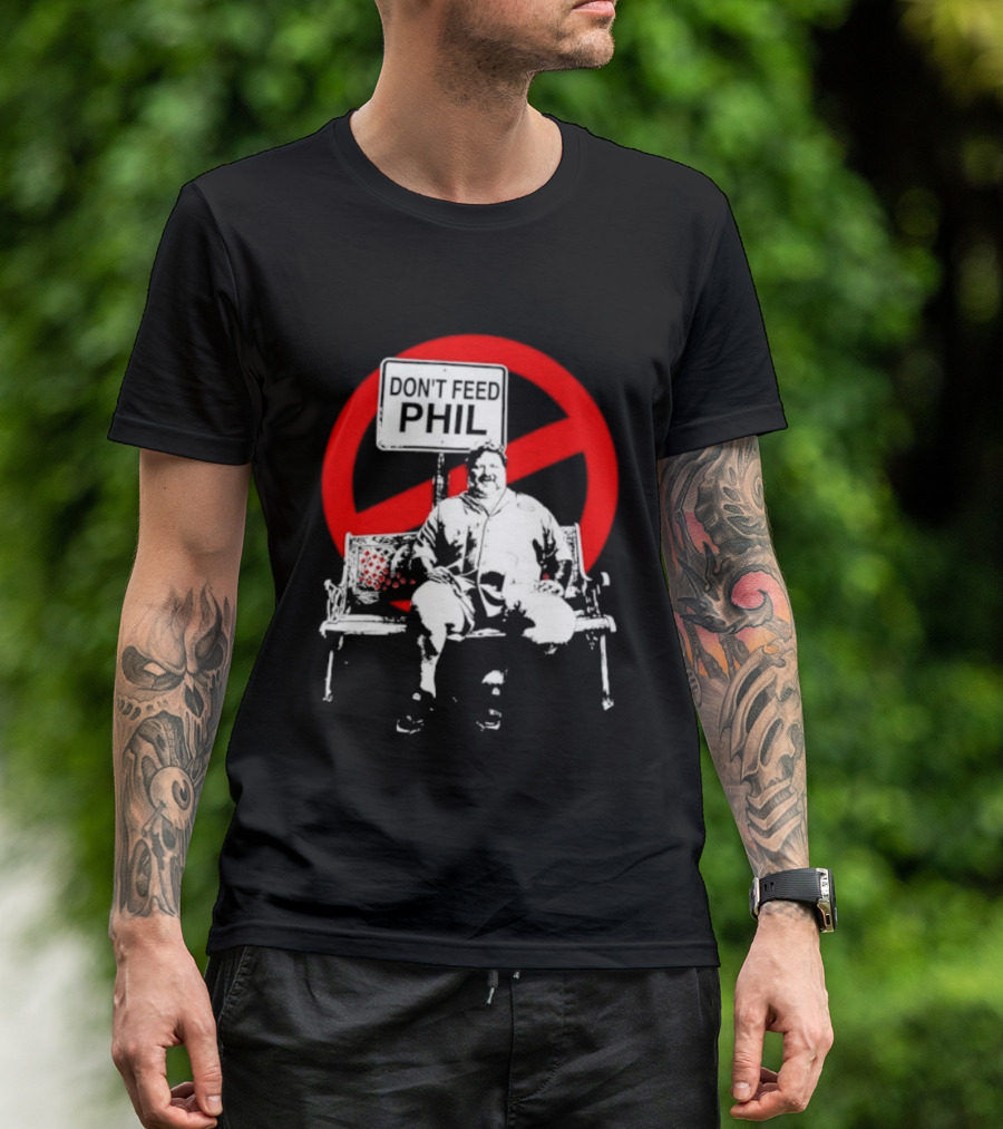 Viva La Bam MTV Reality TV Don't Feed Phil Bench Red Circle T-Shirt
