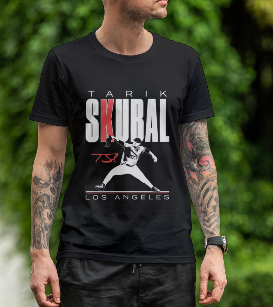 Tarik Skubal 37 Los Angeles Dodgers Baseball Player T-Shirt