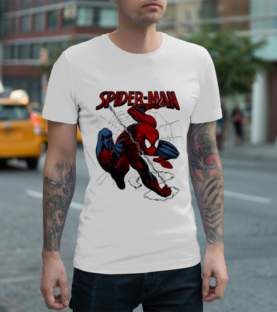 SPIDER MAN Marvel Superhero Man Spider Peter Parker Web Slinger T-Shirt