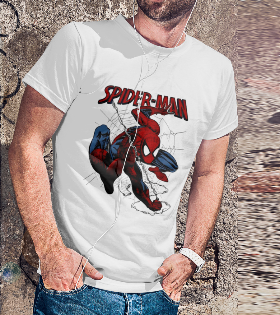 SPIDER MAN Marvel Superhero Man Spider Peter Parker Web Slinger T-Shirt