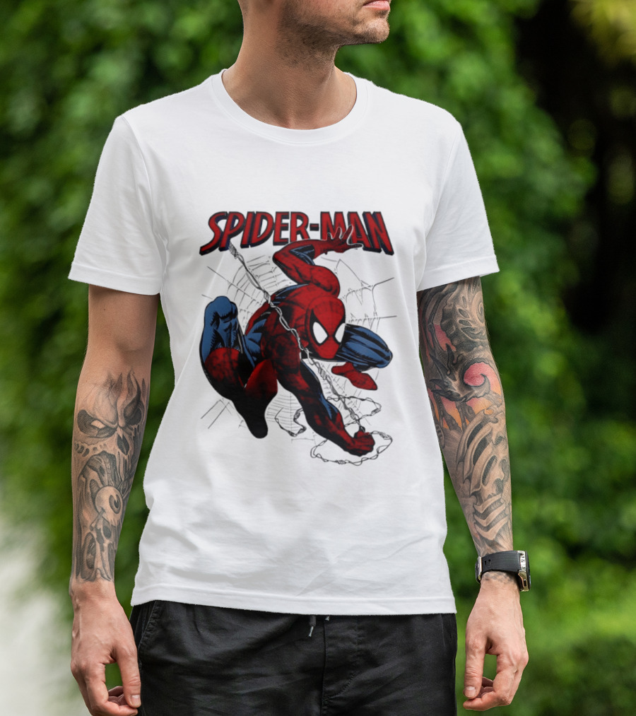 SPIDER MAN Marvel Superhero Man Spider Peter Parker Web Slinger T-Shirt