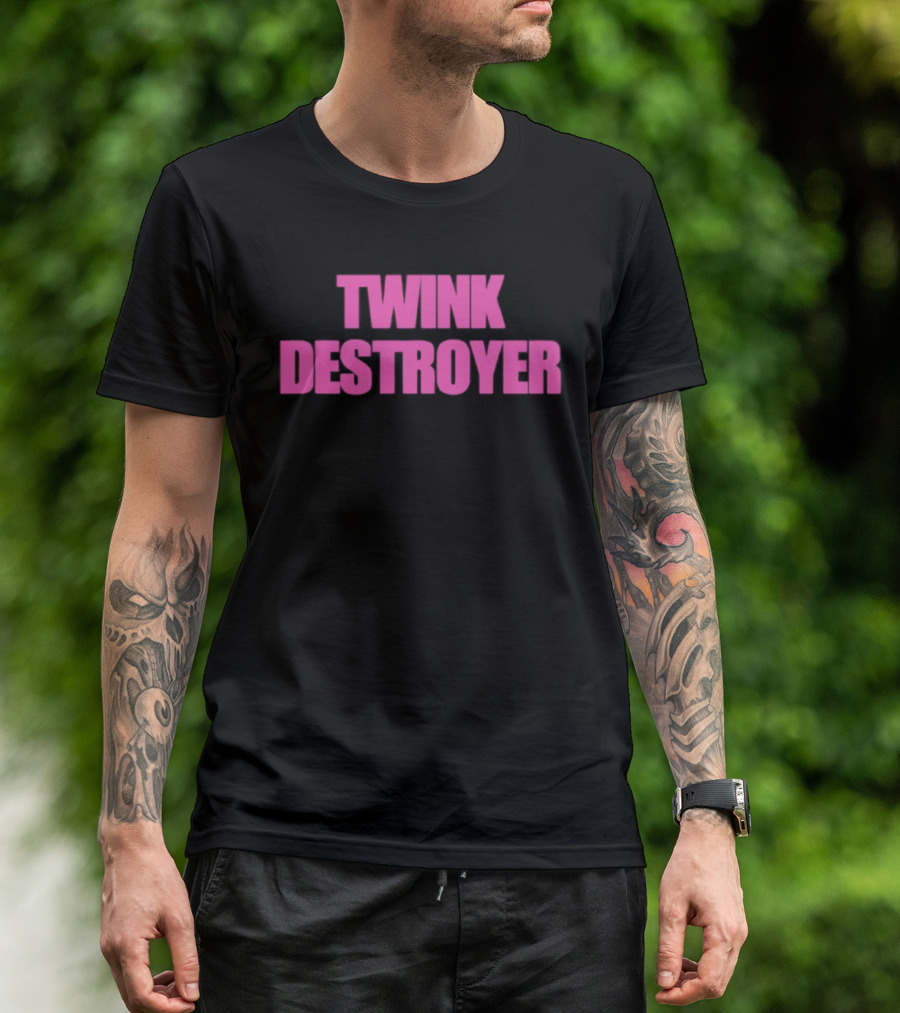 Twink Destroyer Bold Pink T-Shirt
