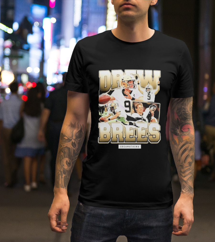 Drew Brees New Orleans 9 Dreamathon T-Shirt