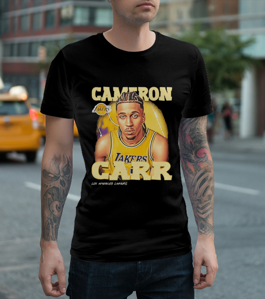 Cameron Carr Los Angeles Lakers NBA 2026 Airbrush T-Shirt