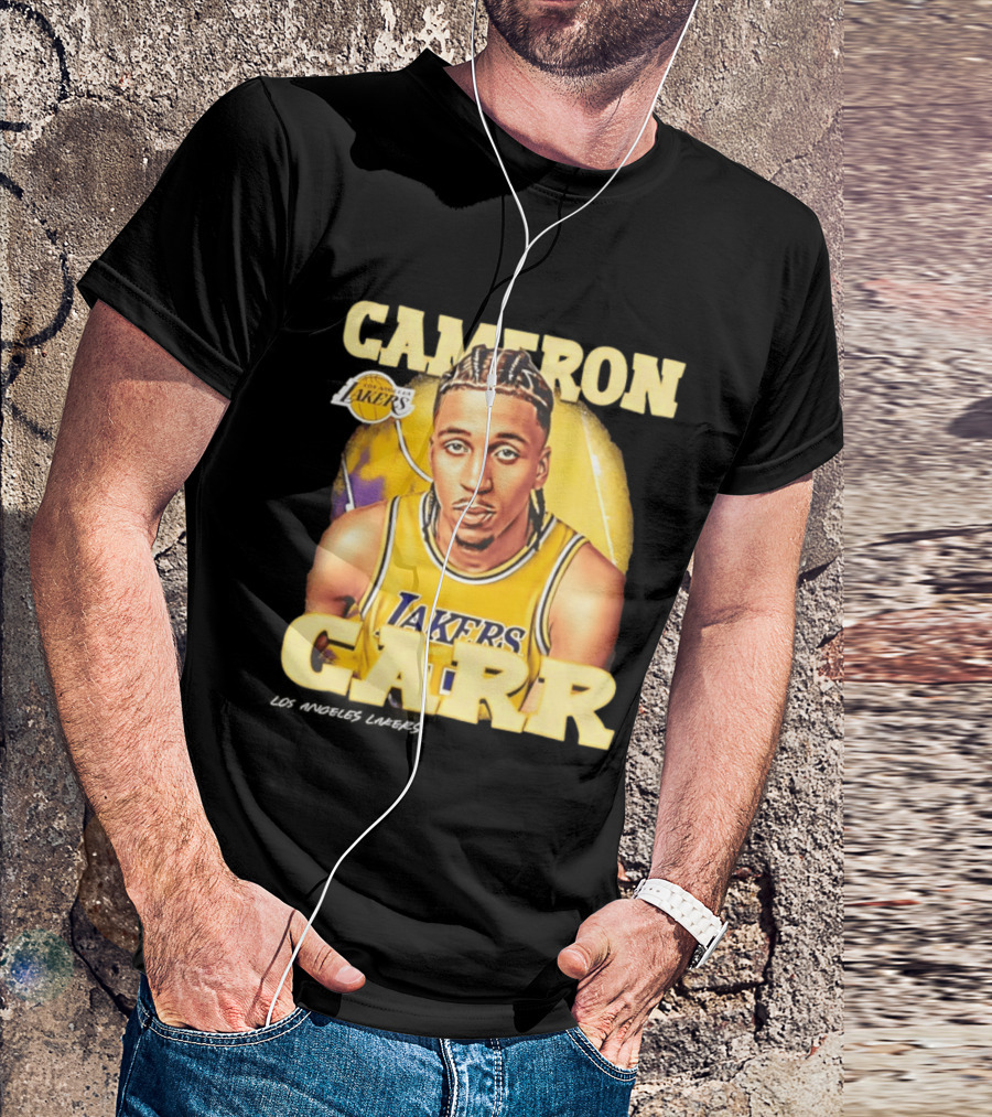 Cameron Carr Los Angeles Lakers NBA 2026 Airbrush T-Shirt