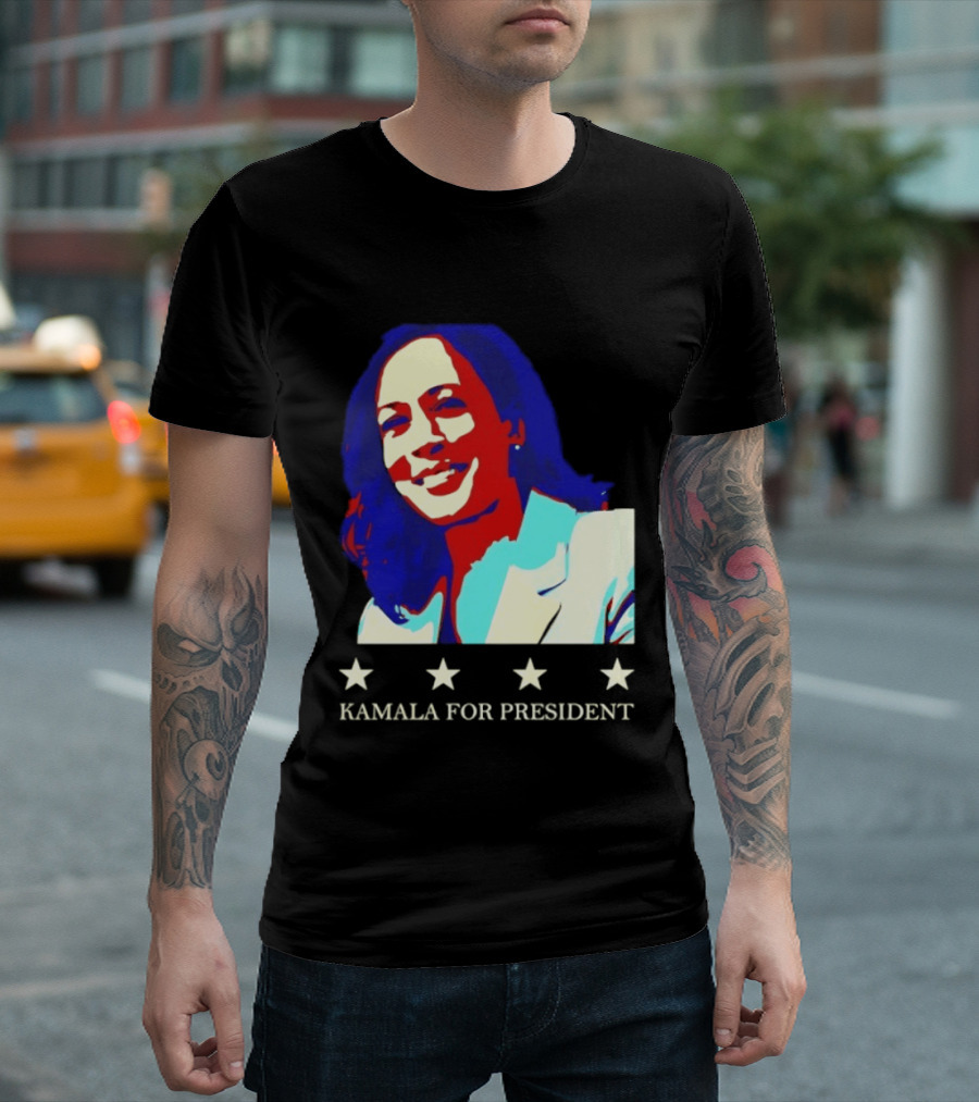 Kamala Harris Kamala For President Presidential Campaign Stars T-Shirt