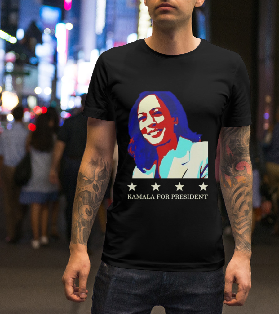 Kamala Harris Kamala For President Presidential Campaign Stars T-Shirt