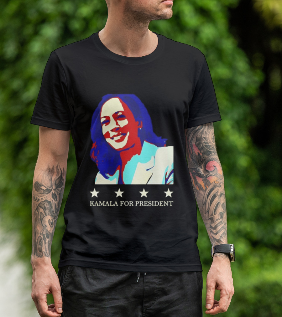 Kamala Harris Kamala For President Presidential Campaign Stars T-Shirt
