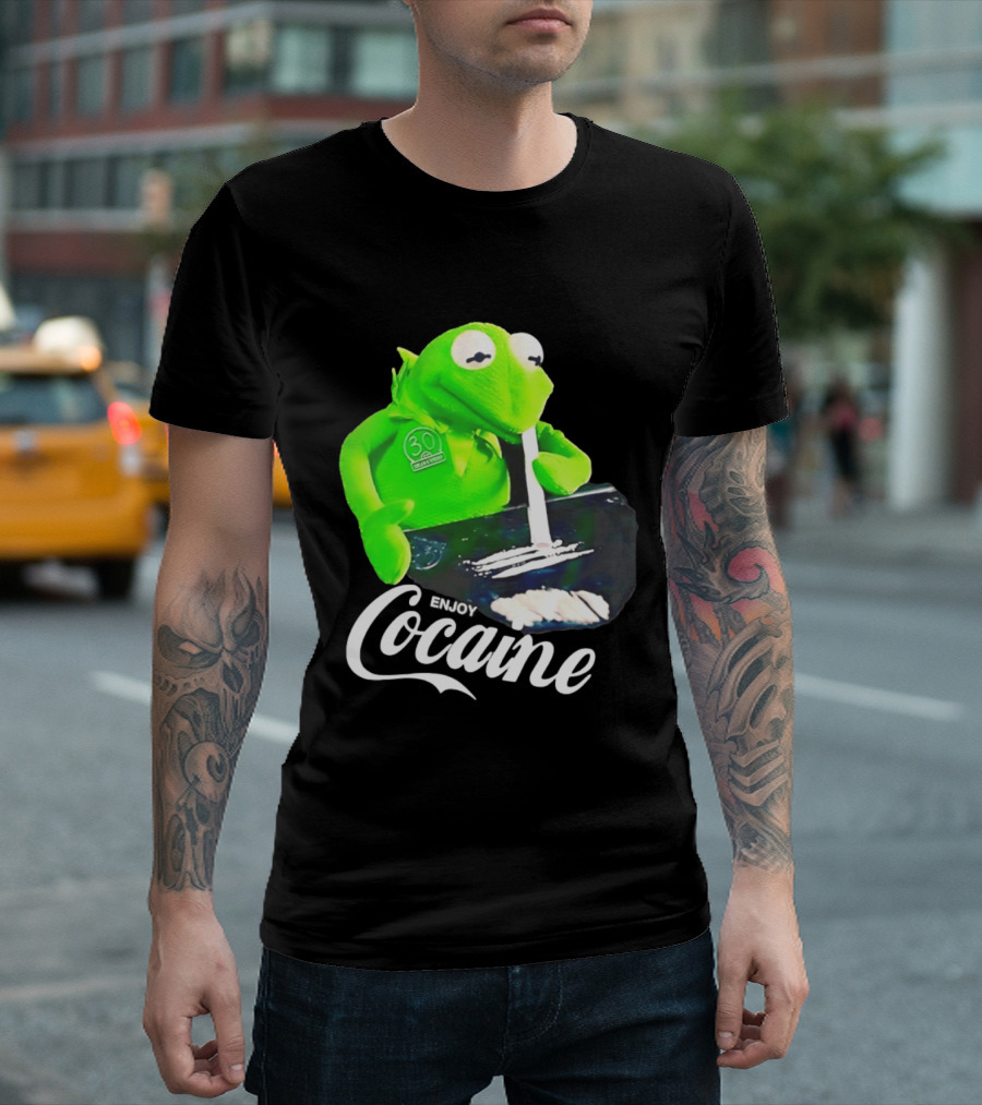 Kermit The Frog Enjoy Cocaine Muppets T-Shirt