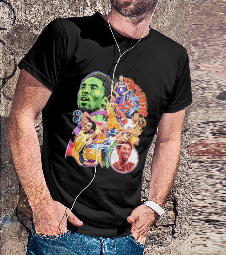 Kobe Bryant 8 Los Angeles Lakers NBA Champion Legacy T-Shirt