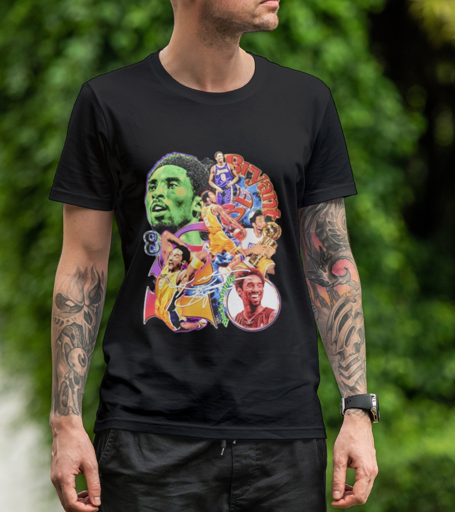 Kobe Bryant 8 Los Angeles Lakers NBA Champion Legacy T-Shirt