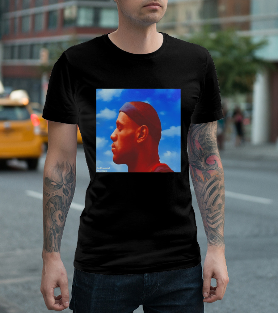 LeBron James LeBronald Mixtape Nothing Was LeSame Los Angeles Lakers Sky T-Shirt