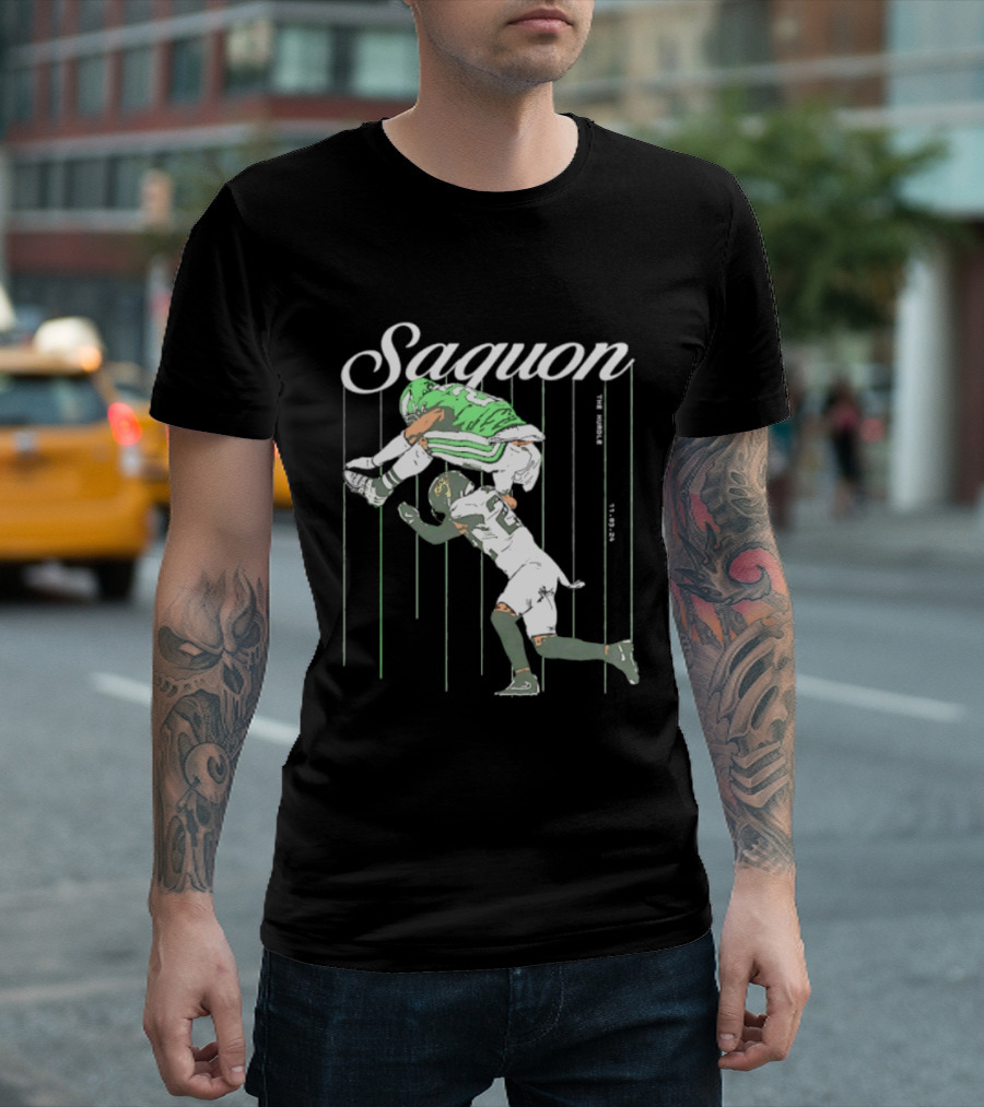 Saquon Barkley Backwards Hurdle Against Philadelphia Eagles T-Shirt