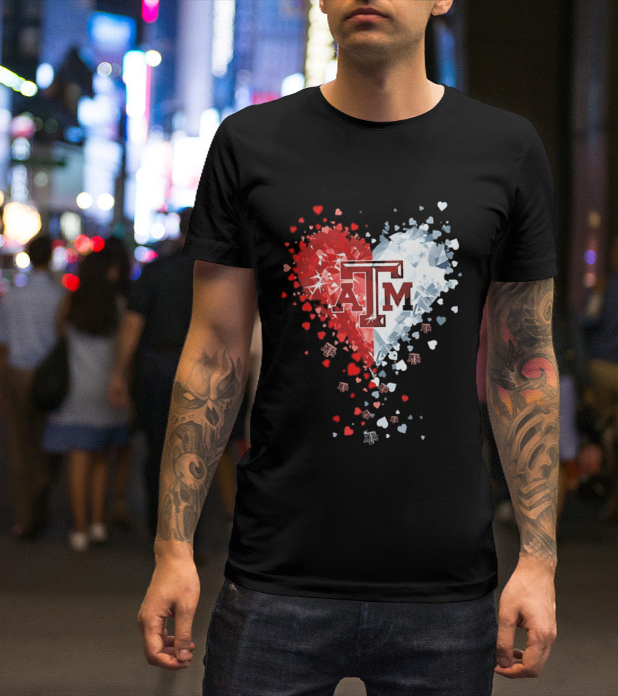 Texas A&M Aggies Heart Diamond 2026 NCAA College Station T-Shirt