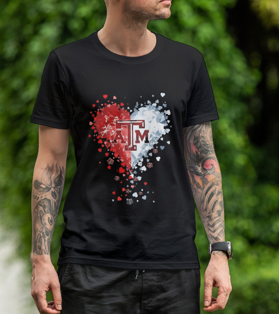 Texas A&M Aggies Heart Diamond 2026 NCAA College Station T-Shirt