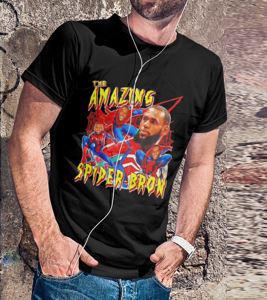 The Amazing Spider Bron LeBron James Web Slinger T-Shirt