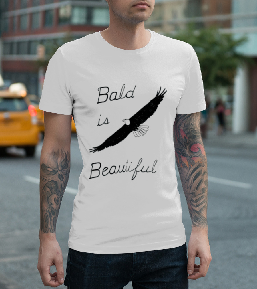 Bald Is Beautiful Hair Loss Eagle Bald Eagle T-Shirt