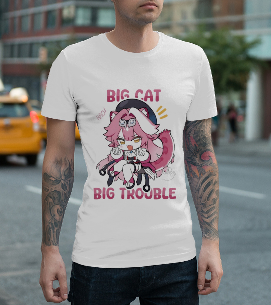 BIG Cat Prowls Into BIG Trouble Anime T-Shirt