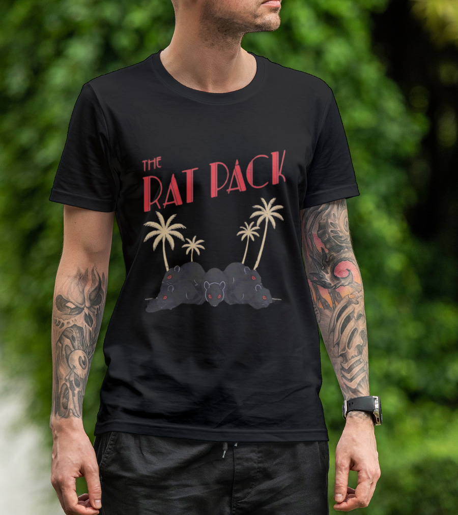 The Rat Pack Florida Panthers Hockey Team Vintage Rats And Palms T-Shirt
