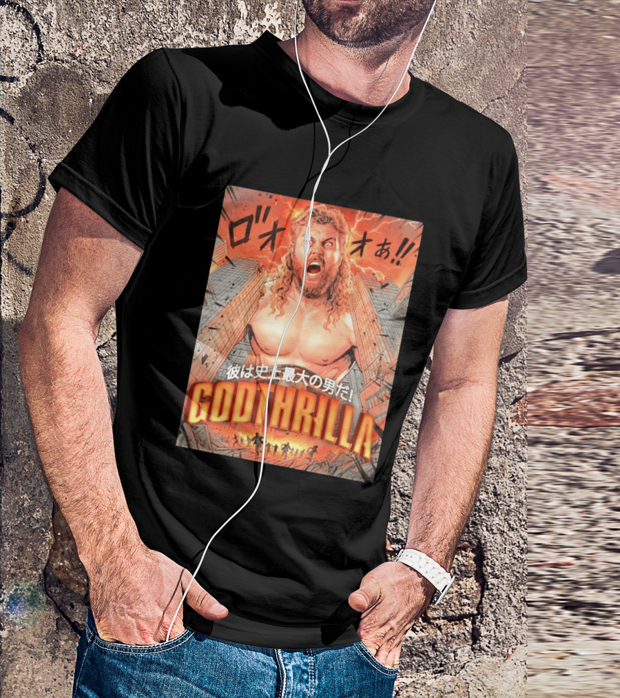 Thrillbilly Silas Mason Godthrilla Comic Style Explosion Scene T-Shirt