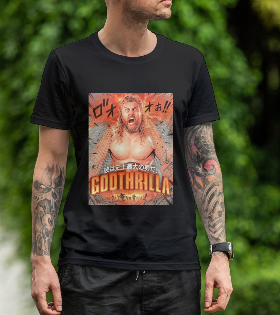 Thrillbilly Silas Mason Godthrilla Comic Style Explosion Scene T-Shirt