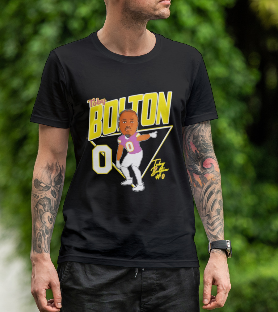 Toby Bolton 0 Caricature Tennessee Tech Football T-Shirt