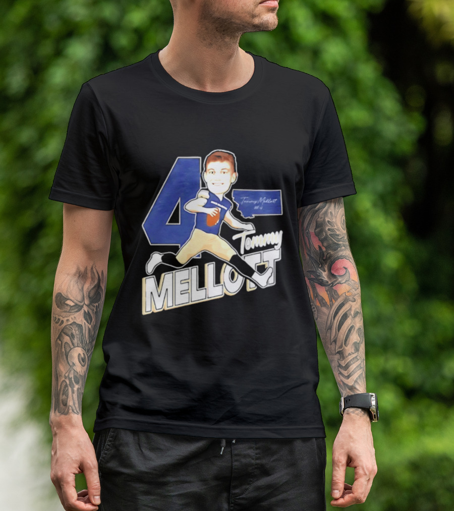 Tommy Mellott 4 Montana State Bobcats Caricature T-Shirt