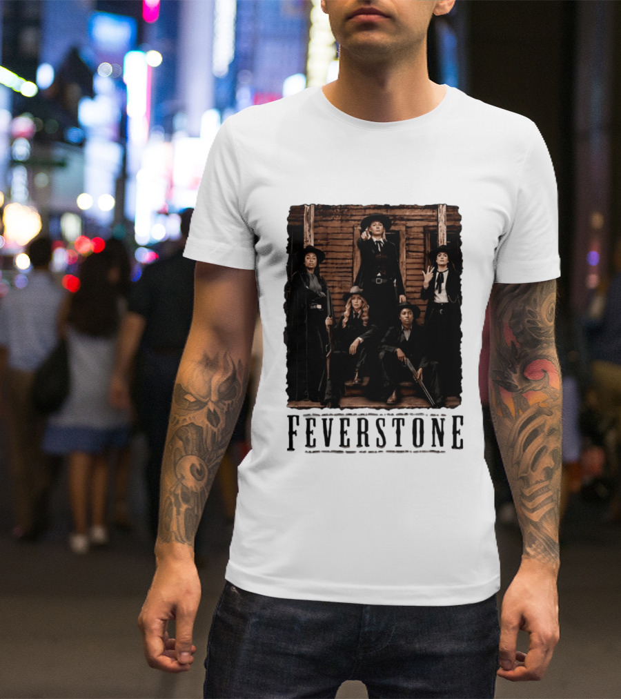 Feverstone Indiana Fever WNBA Basketball Team Western T-Shirt