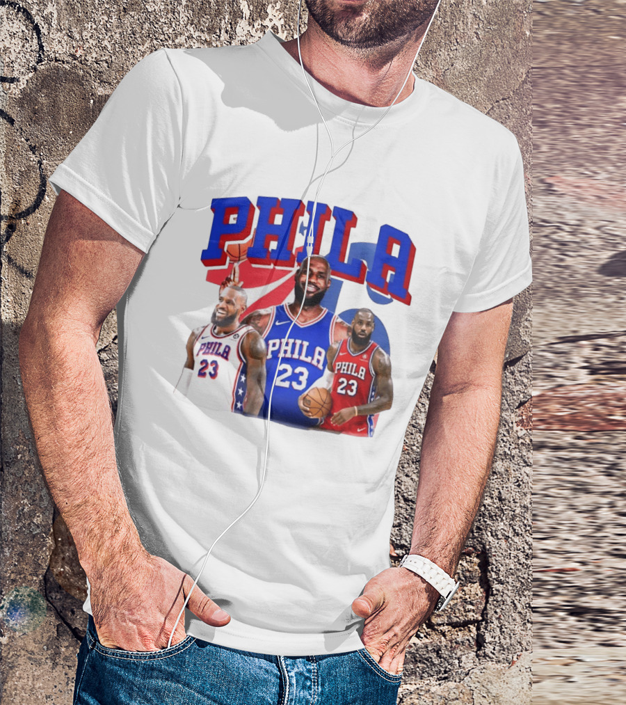 LeBron James Phila 23 Philadelphia Basketball T-Shirt