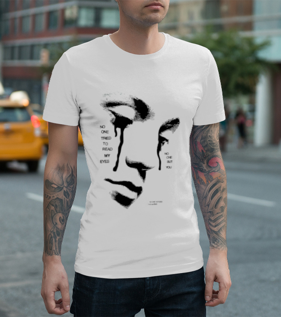 No One Tried To Read My Eyes The Marias Stylized Face T-Shirt