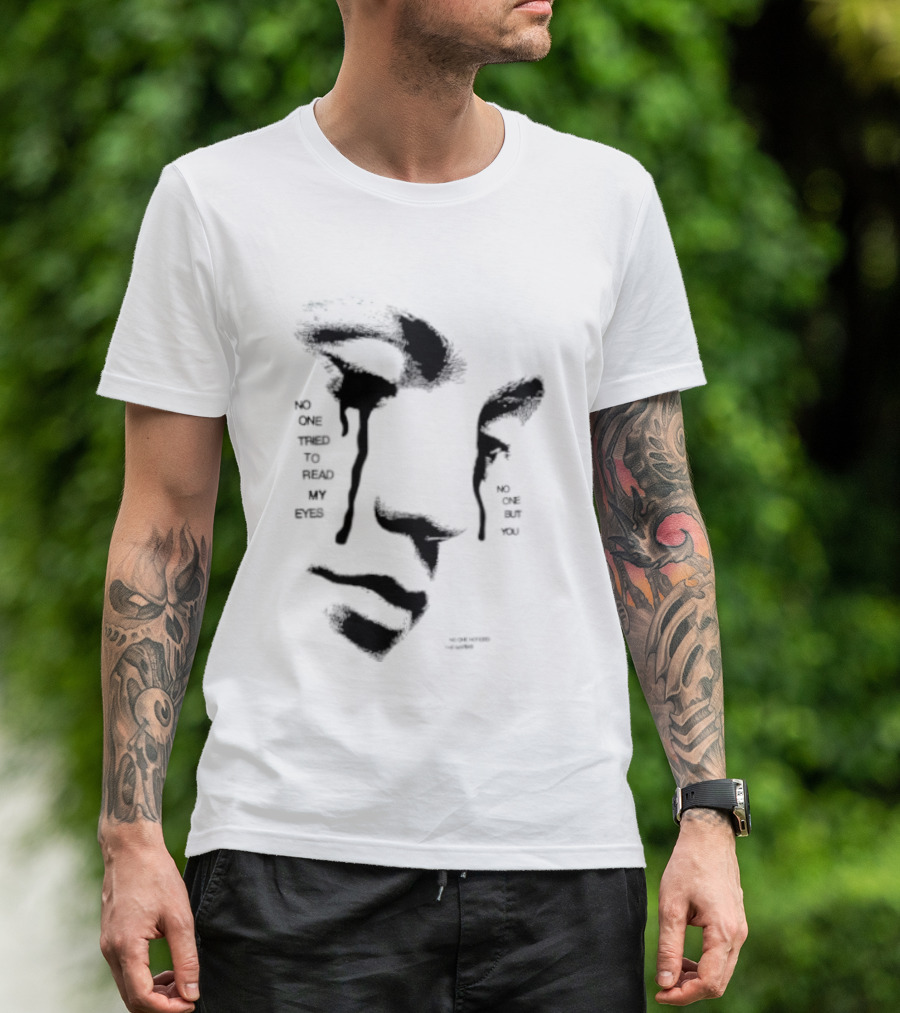 No One Tried To Read My Eyes The Marias Stylized Face T-Shirt