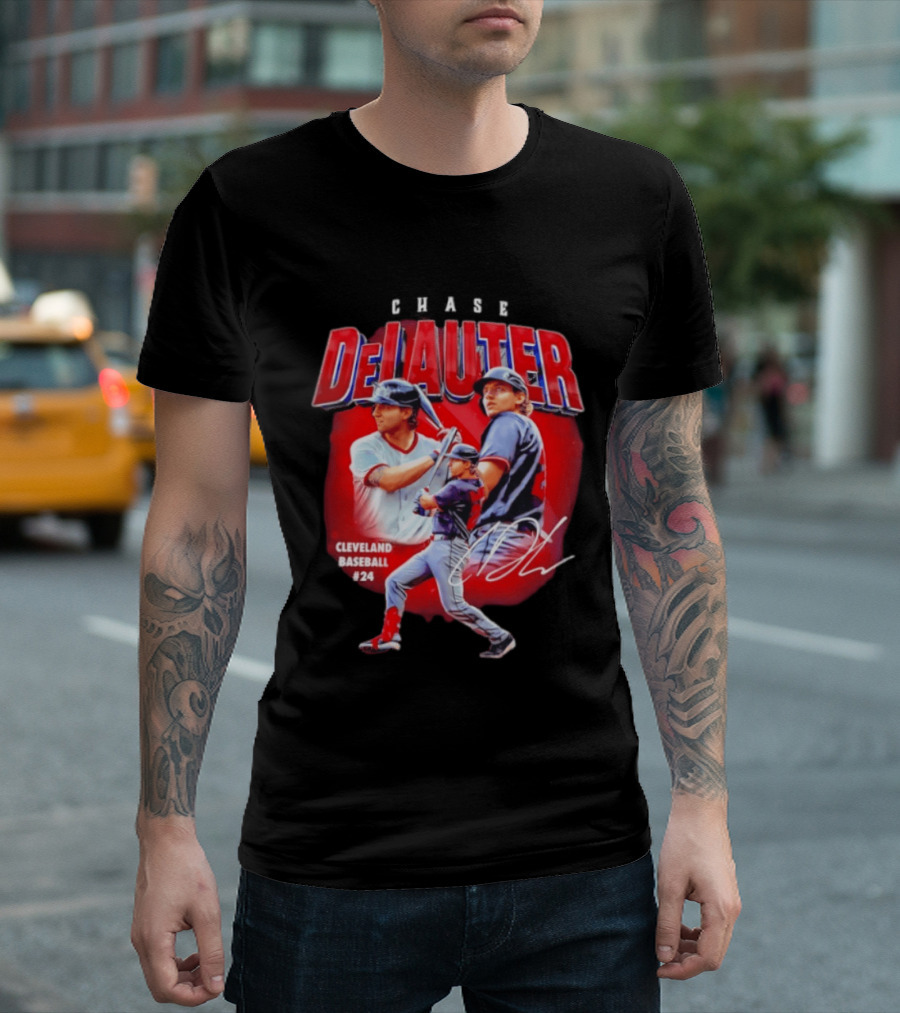 Cleveland Baseball Chase DeLauter #24 MLB 2026 Season T-Shirt