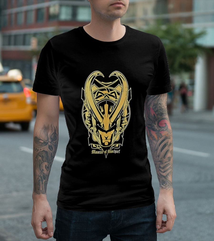 Loki Marvel Master Of Mischief Helmet T-Shirt