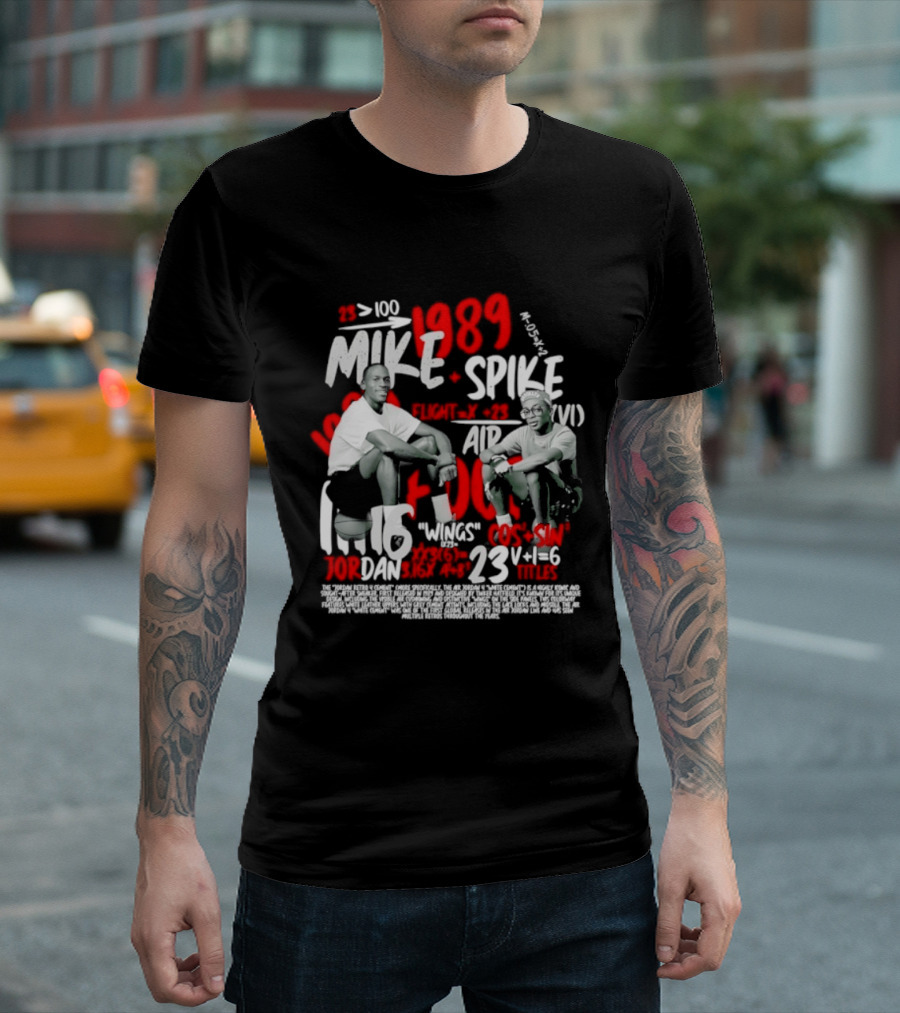 1989 Mike Spike Air Mars 100 Points 23 Wins 1.16 DAN Horsepower Basketball T-Shirt