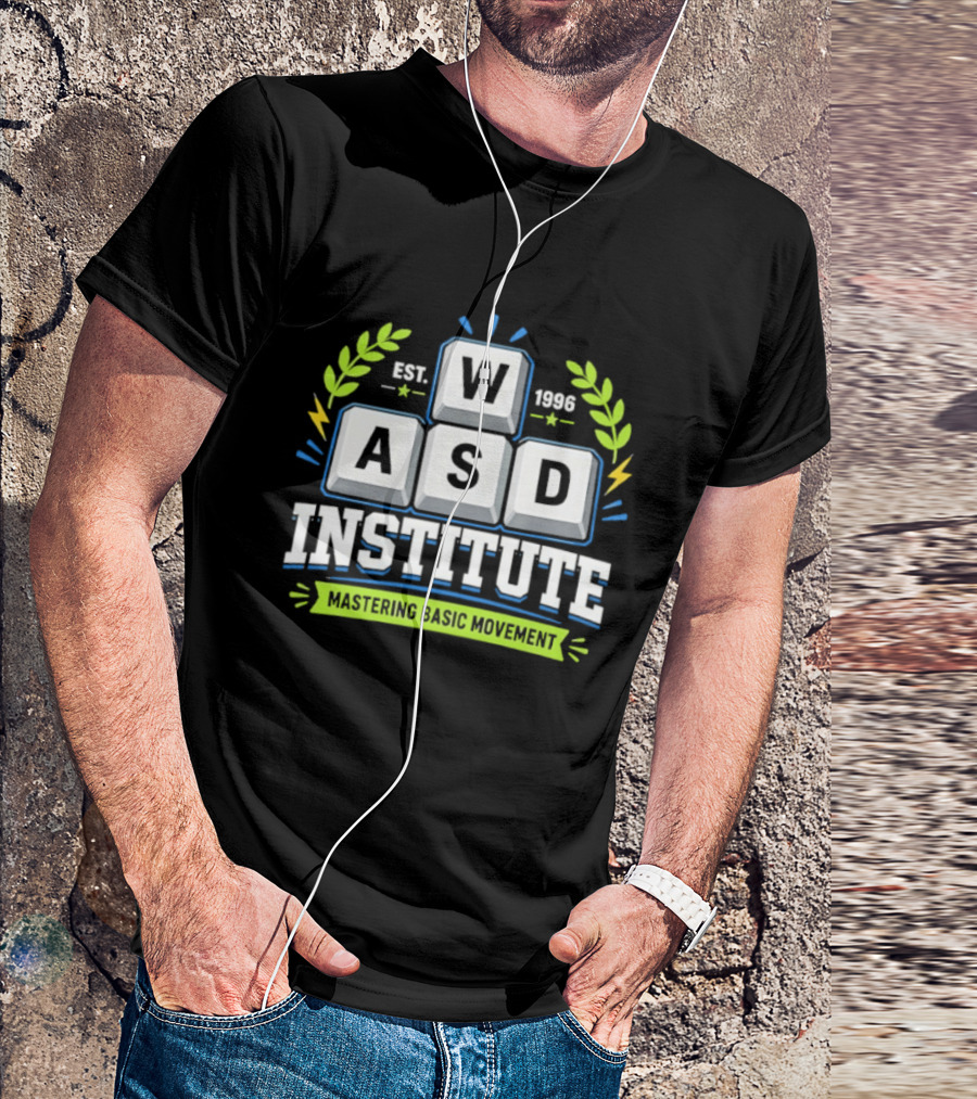 WASD Institute Est 1996 Mastering Basic Movement Keyboard Keys T-Shirt