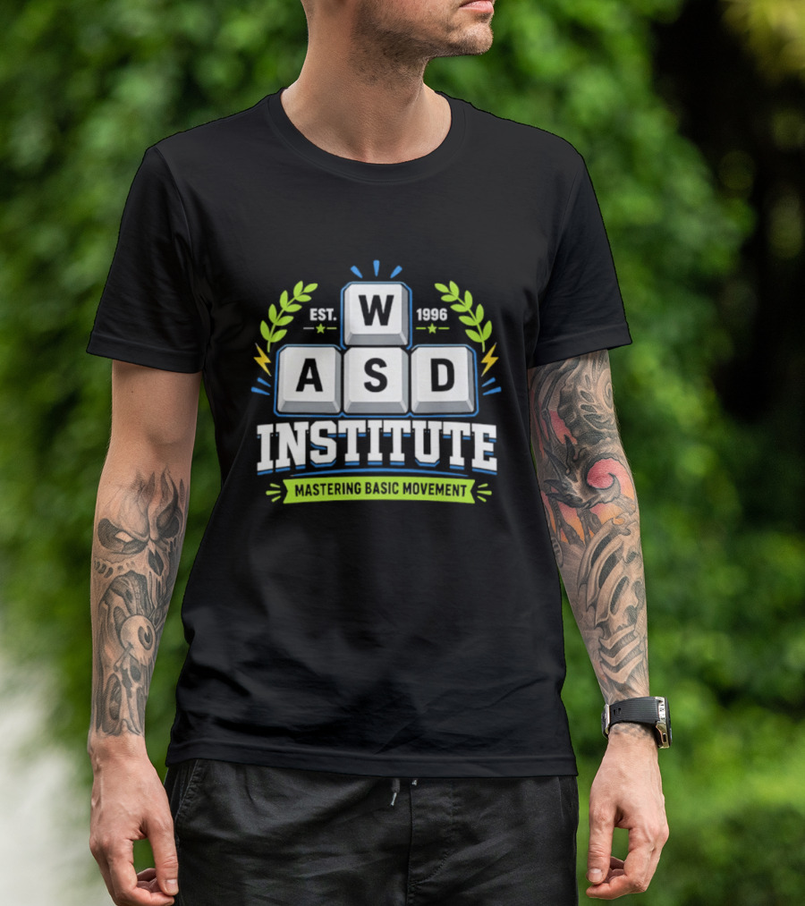 WASD Institute Est 1996 Mastering Basic Movement Keyboard Keys T-Shirt