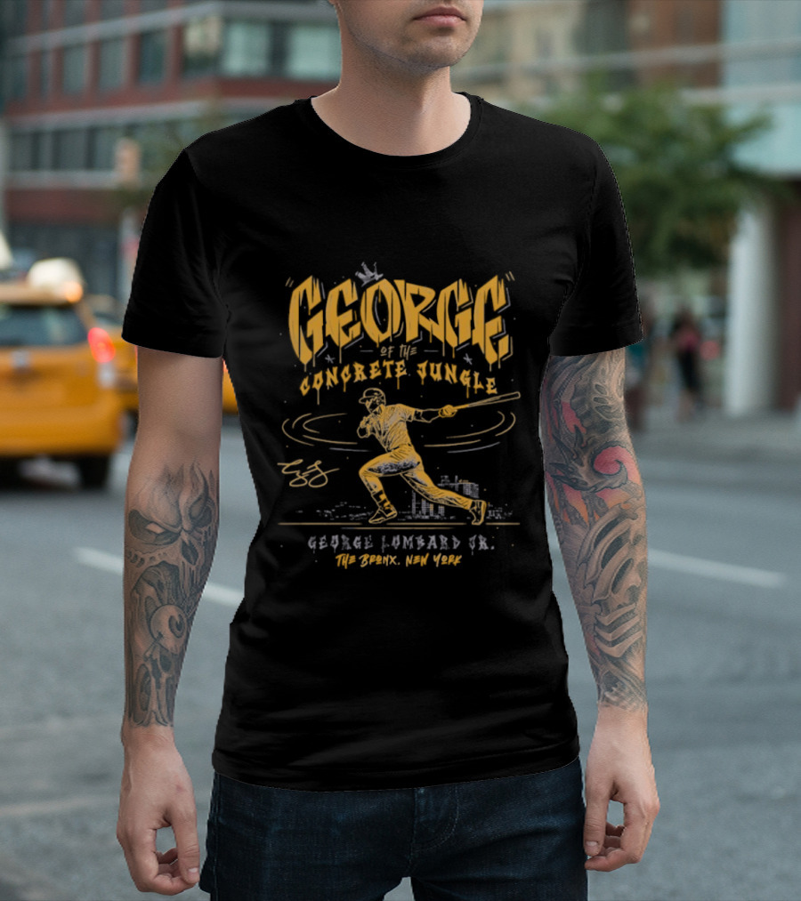George Concrete Jungle George Lombard Jr Yankees The Bronx New York T-Shirt