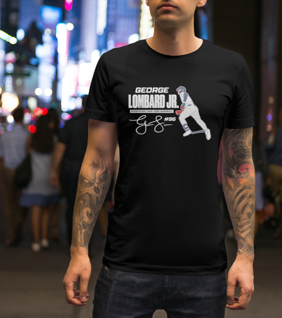 George Lombard Jr 96 New York Yankees MLB 2026 Baseball Player Series T-Shirt
