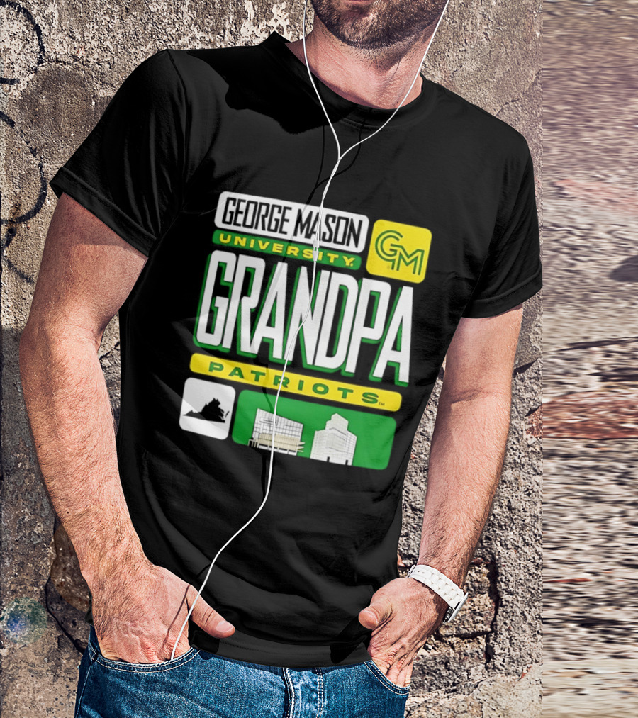 George Mason University Grandpa Patriots GM University T-Shirt