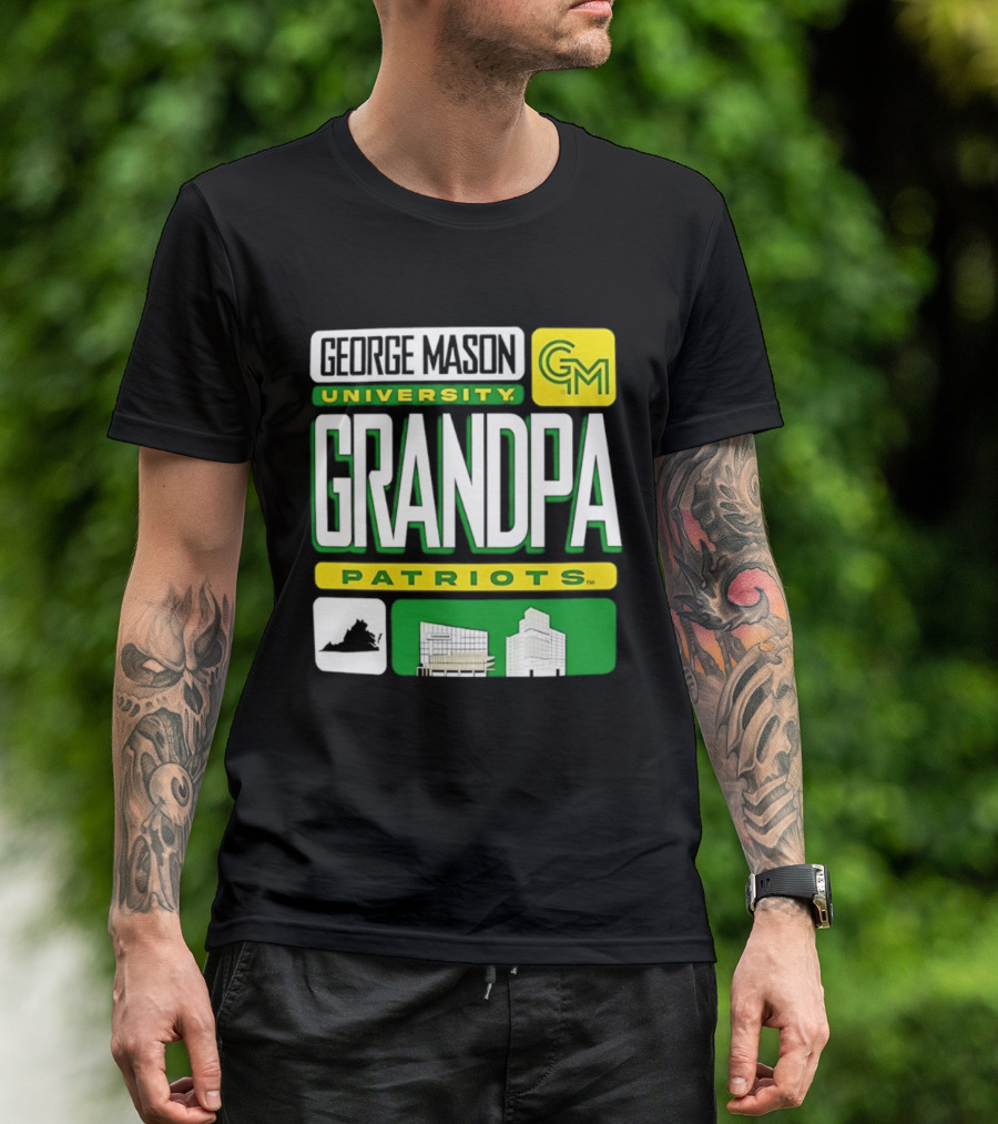 George Mason University Grandpa Patriots GM University T-Shirt