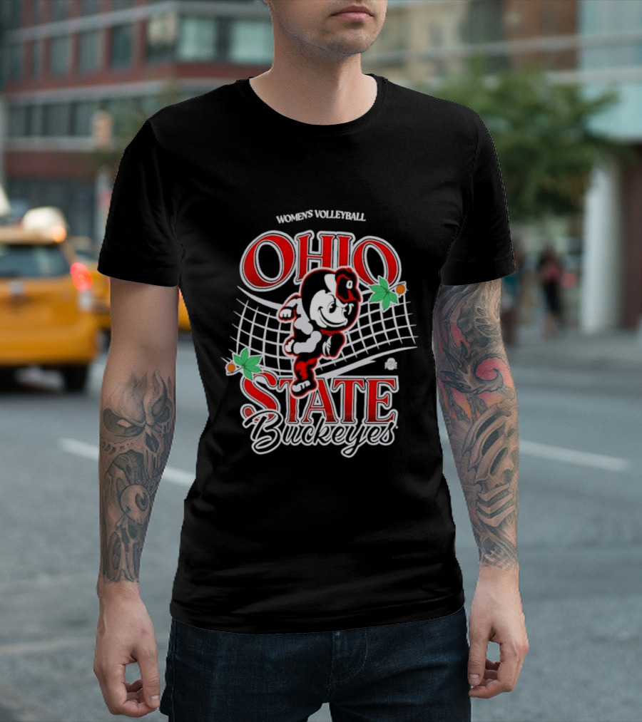 Ohio State Buckeyes Women's Volleyball Vintage Brutus T-Shirt