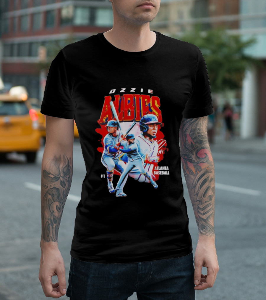 Ozzie Albies Atlanta Baseball 01 2026 MLB Collage T-Shirt
