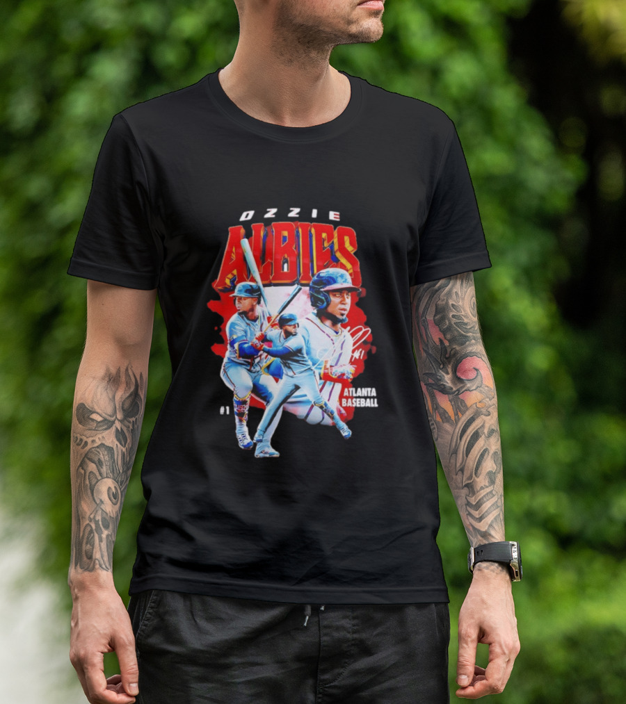 Ozzie Albies Atlanta Baseball 01 2026 MLB Collage T-Shirt