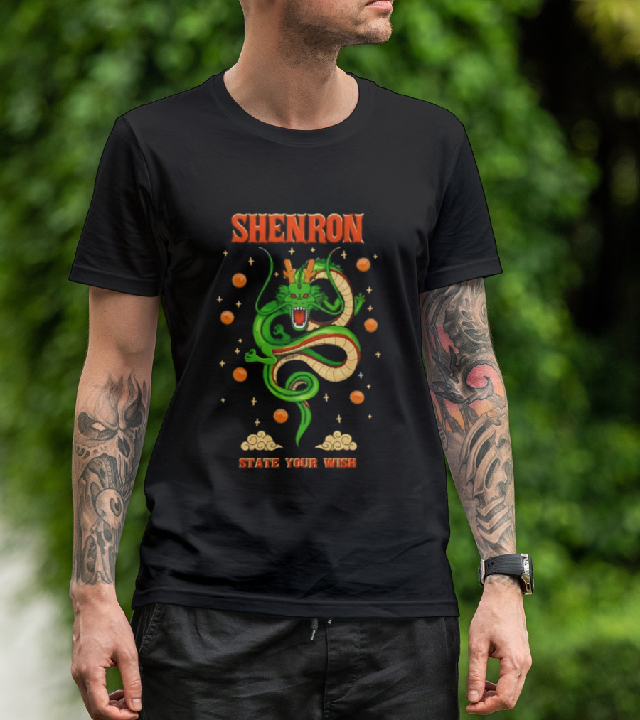 Shenron State Your Wish Dragon Ball Z Dragon Balls Anime T-Shirt